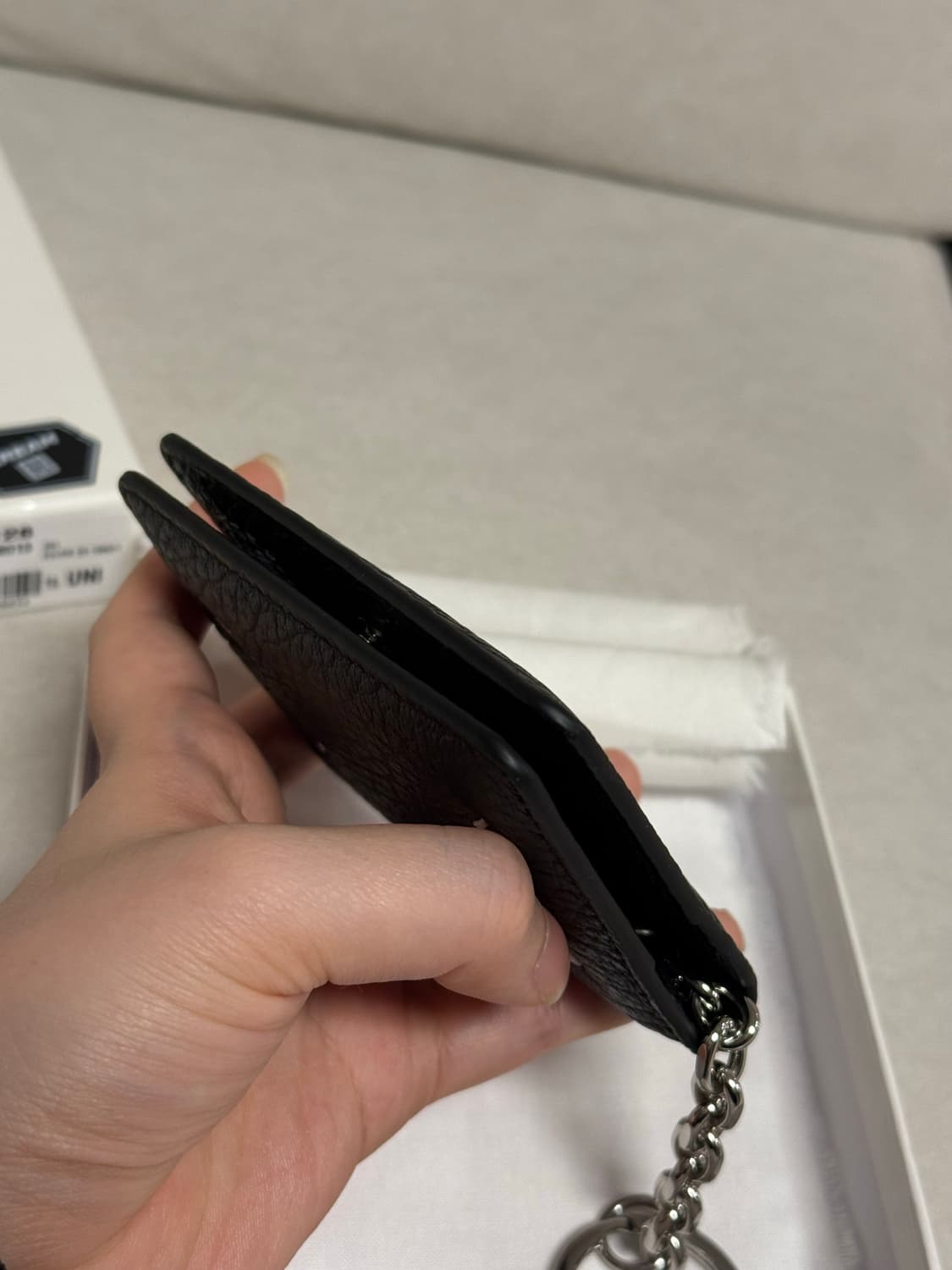 메종마르지엘라 키링 카드지갑 블랙 미니지갑 상품이미지3