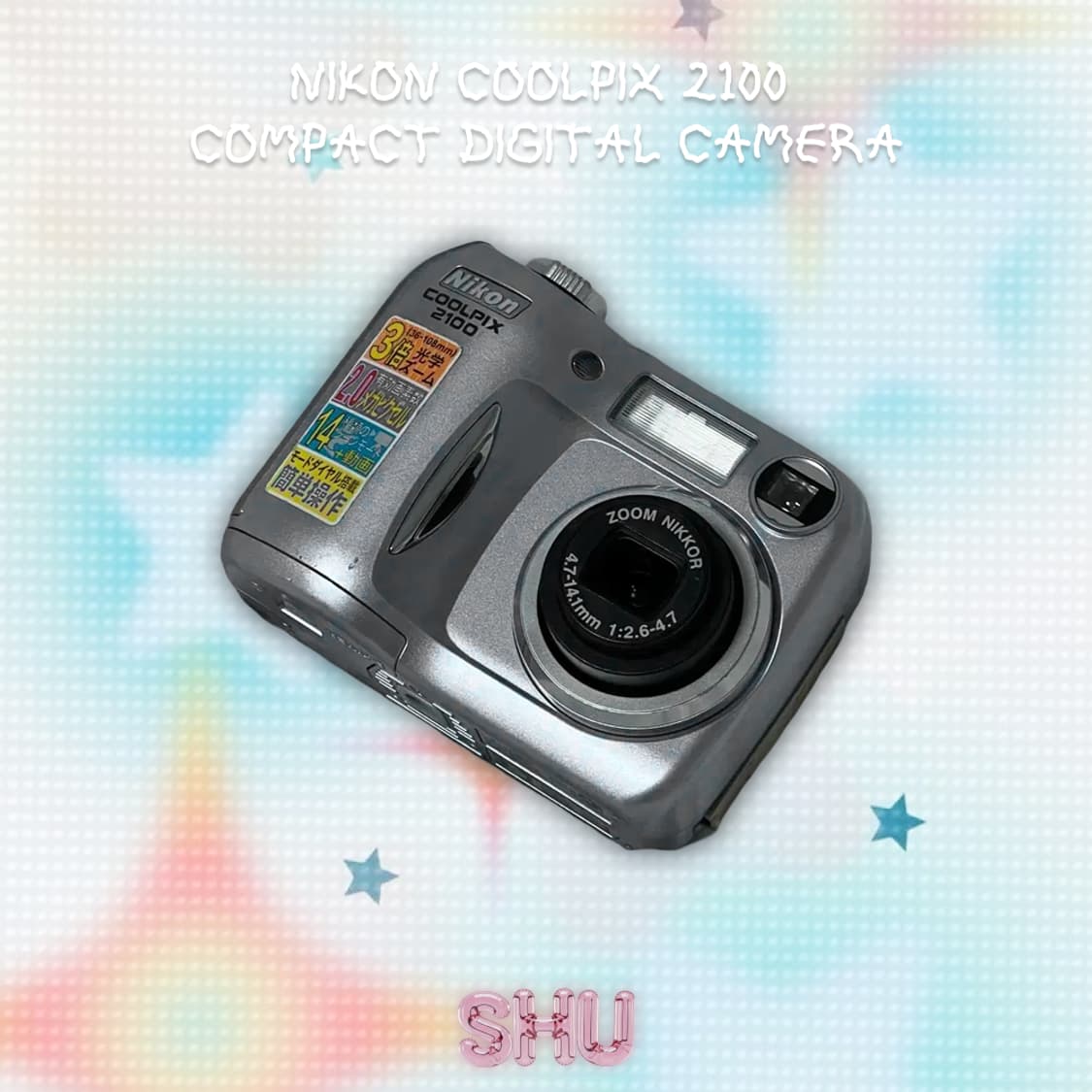 니콘 NIKON 쿨픽스 2100 컴팩트 빈티지 디카 실버  상품이미지2