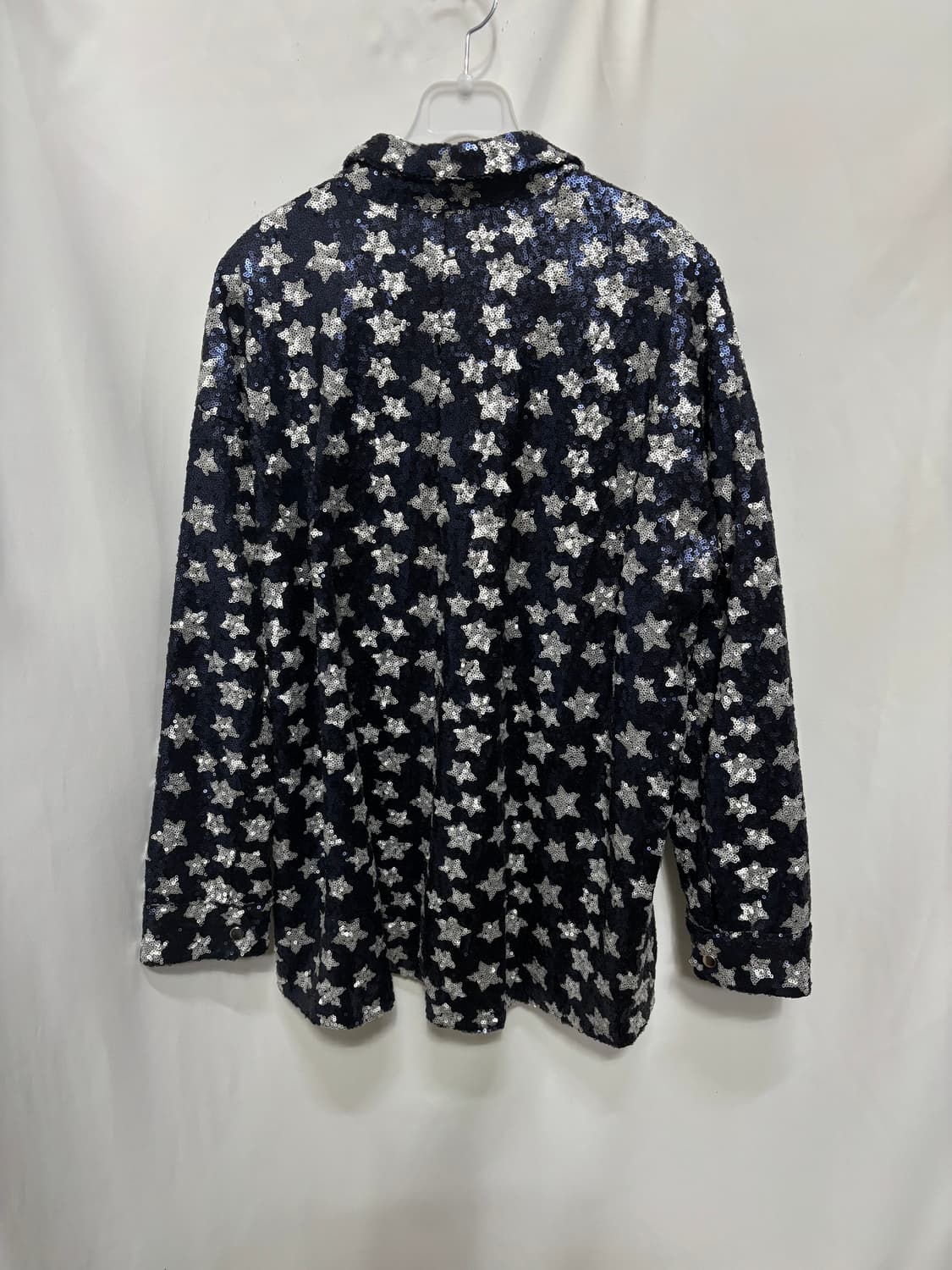 자라(ZARA)스타 패턴 시퀸 셔츠 재킷 S  상품이미지4