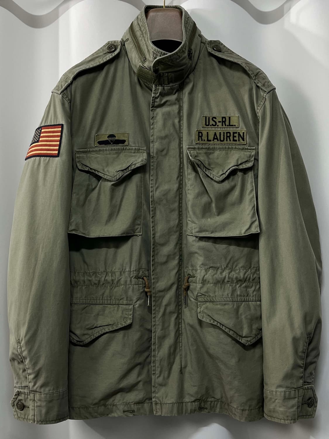 폴로 랄프로렌 공수부대 m-65 유틸리티 워시드 필드자켓 상품이미지1