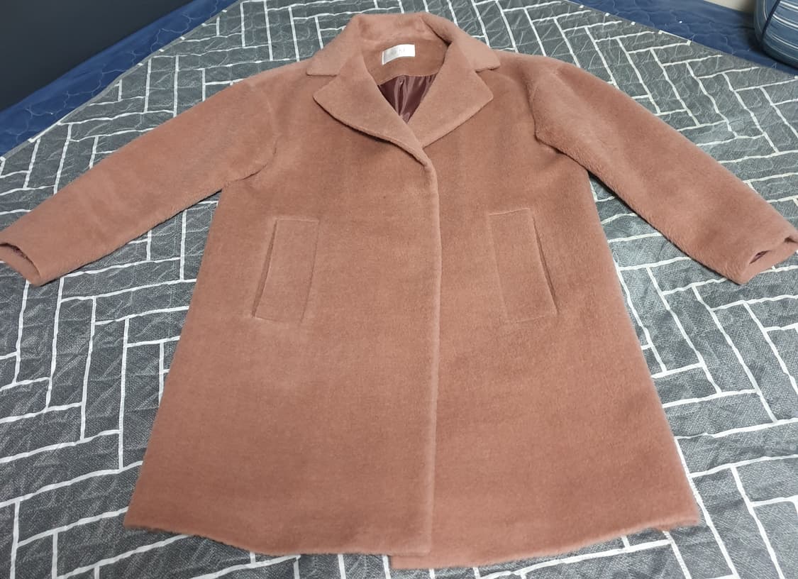 한섬 SJSJ 오버핏 라마68% 브러쉬드 코트 (55) 상품이미지1