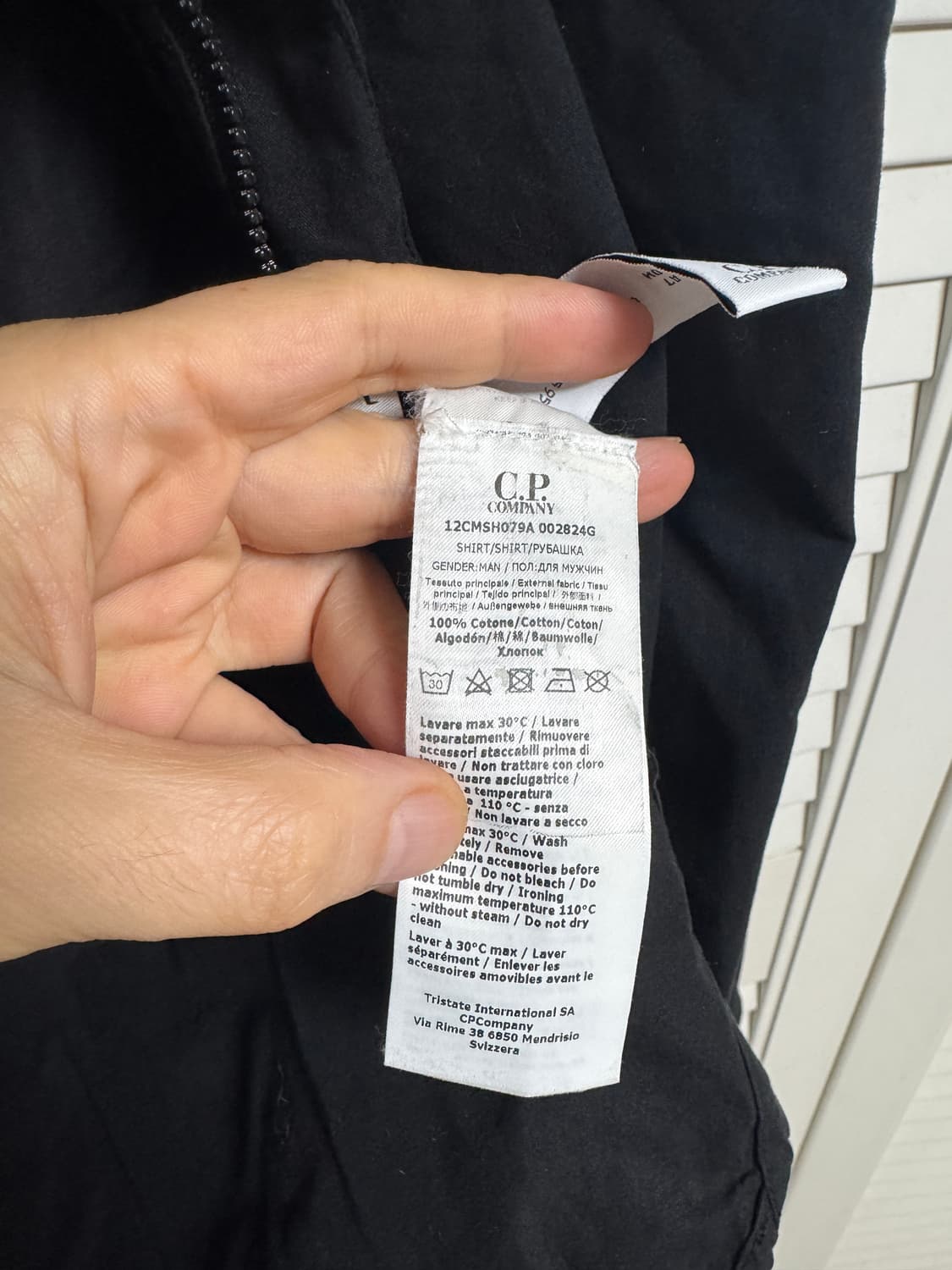 22시즌 CP컴퍼니 오버셔츠 블랙 L 상품이미지3