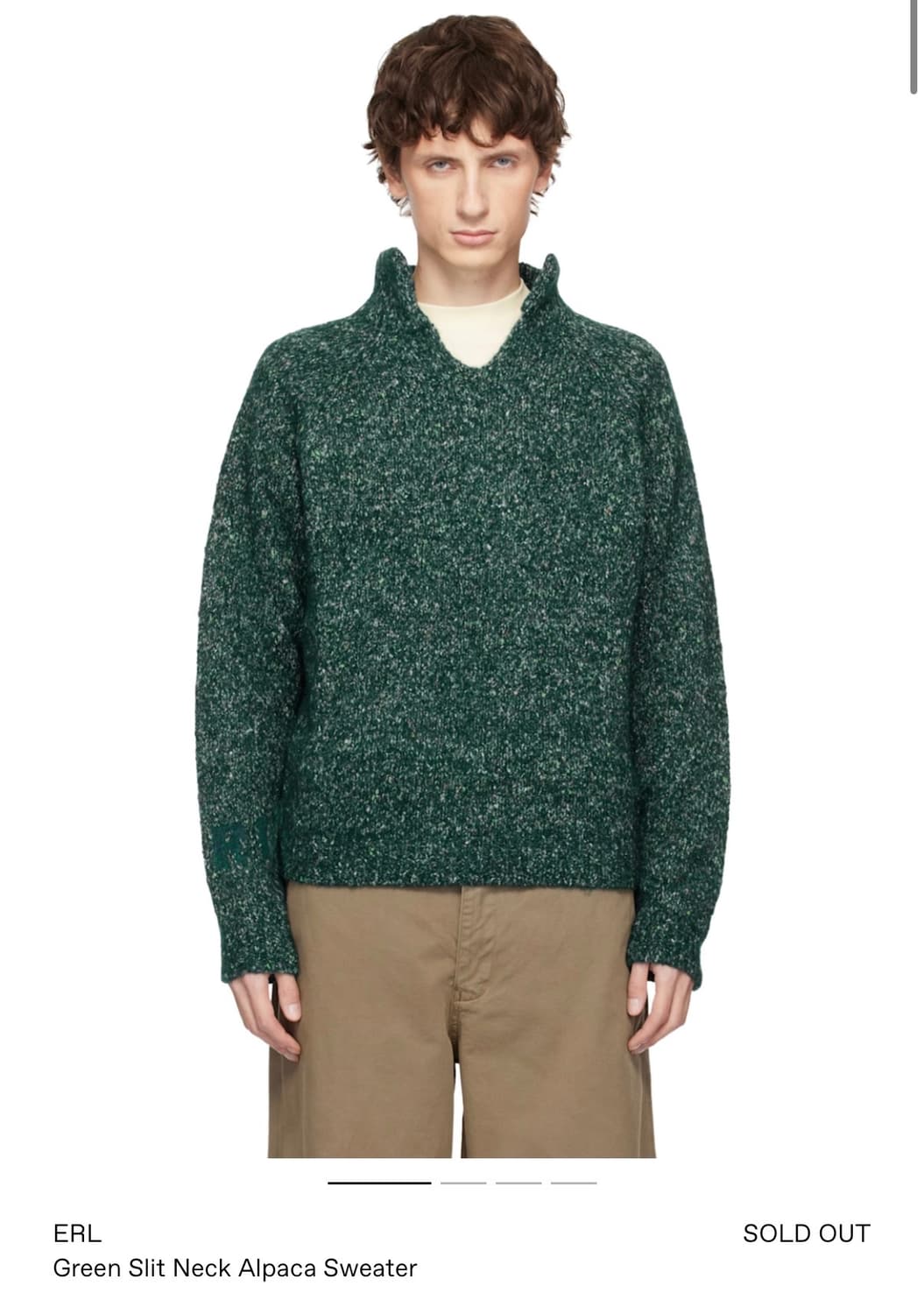 ERL 그린 알파카 스웨터 상품이미지1