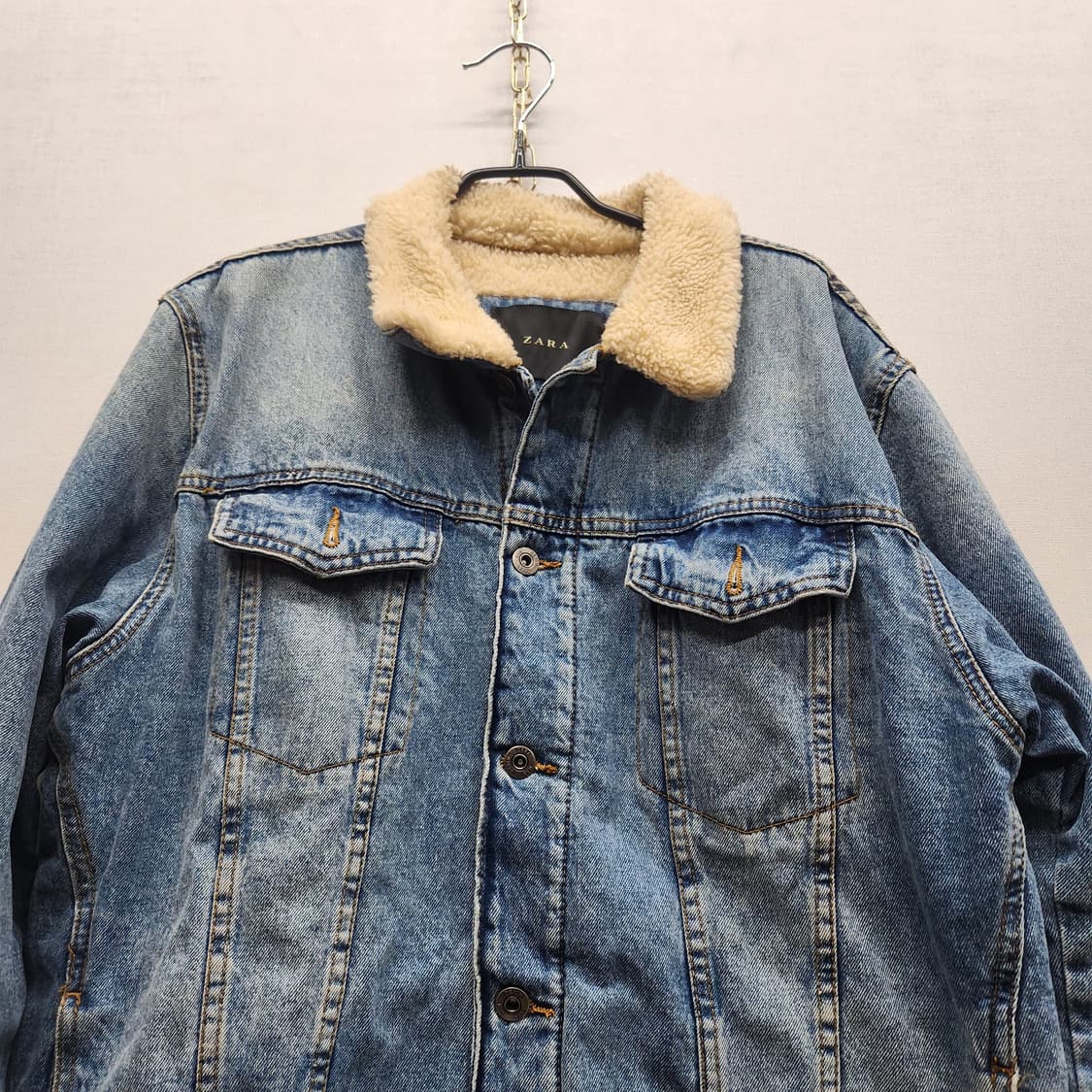 자라 쉐르파 데님 (양털)청자켓 XL(L~XL) 상품이미지2