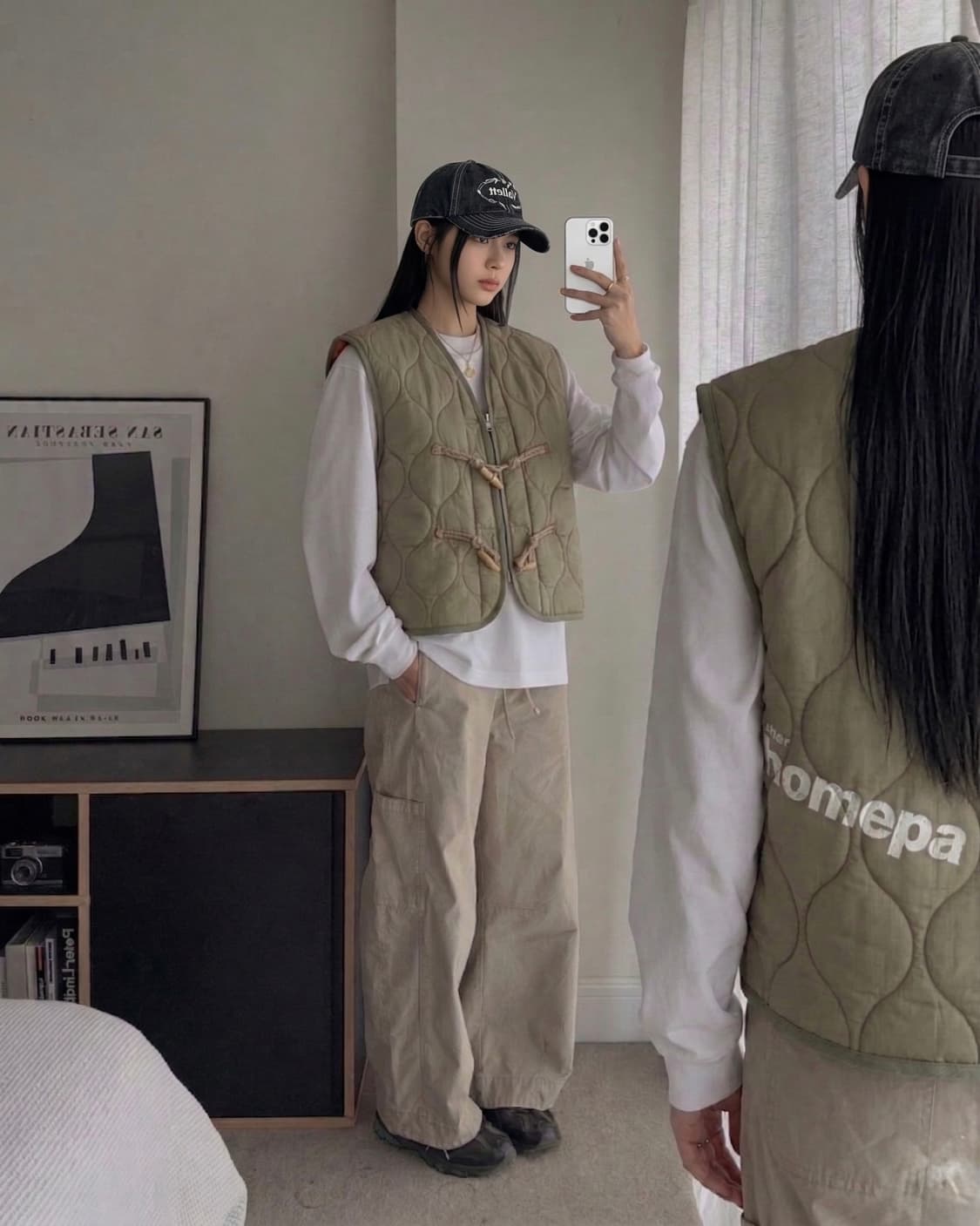 [애프터홈파티] 퀼팅 베스트 퀼팅자켓 경량패딩조끼 패딩조끼 숏패딩 상품이미지1