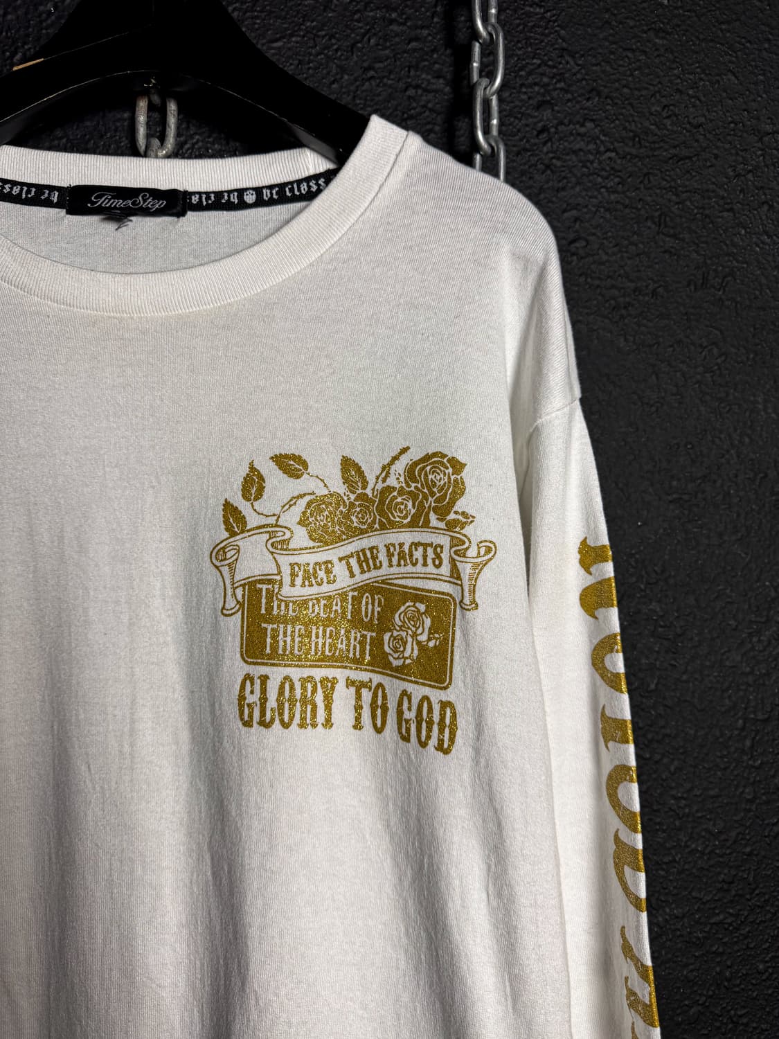 White gold lettering long sleeve 상품이미지4