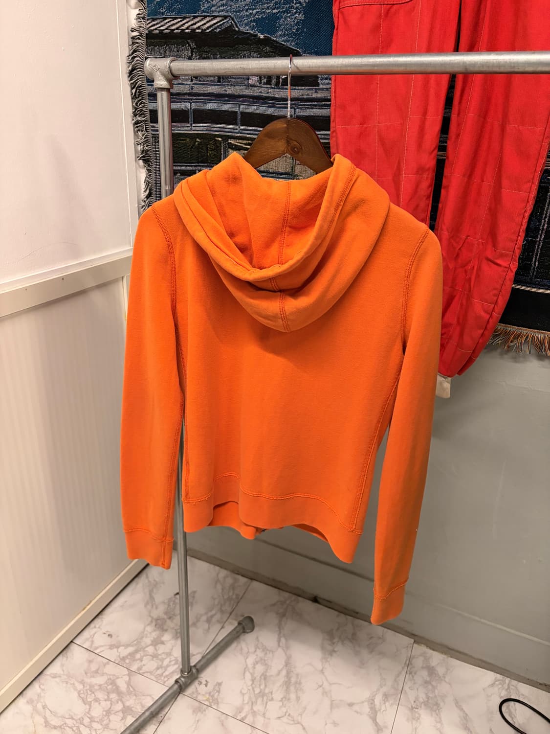 (정품/L)아베크롬비 후드집업 오렌지  상품이미지3