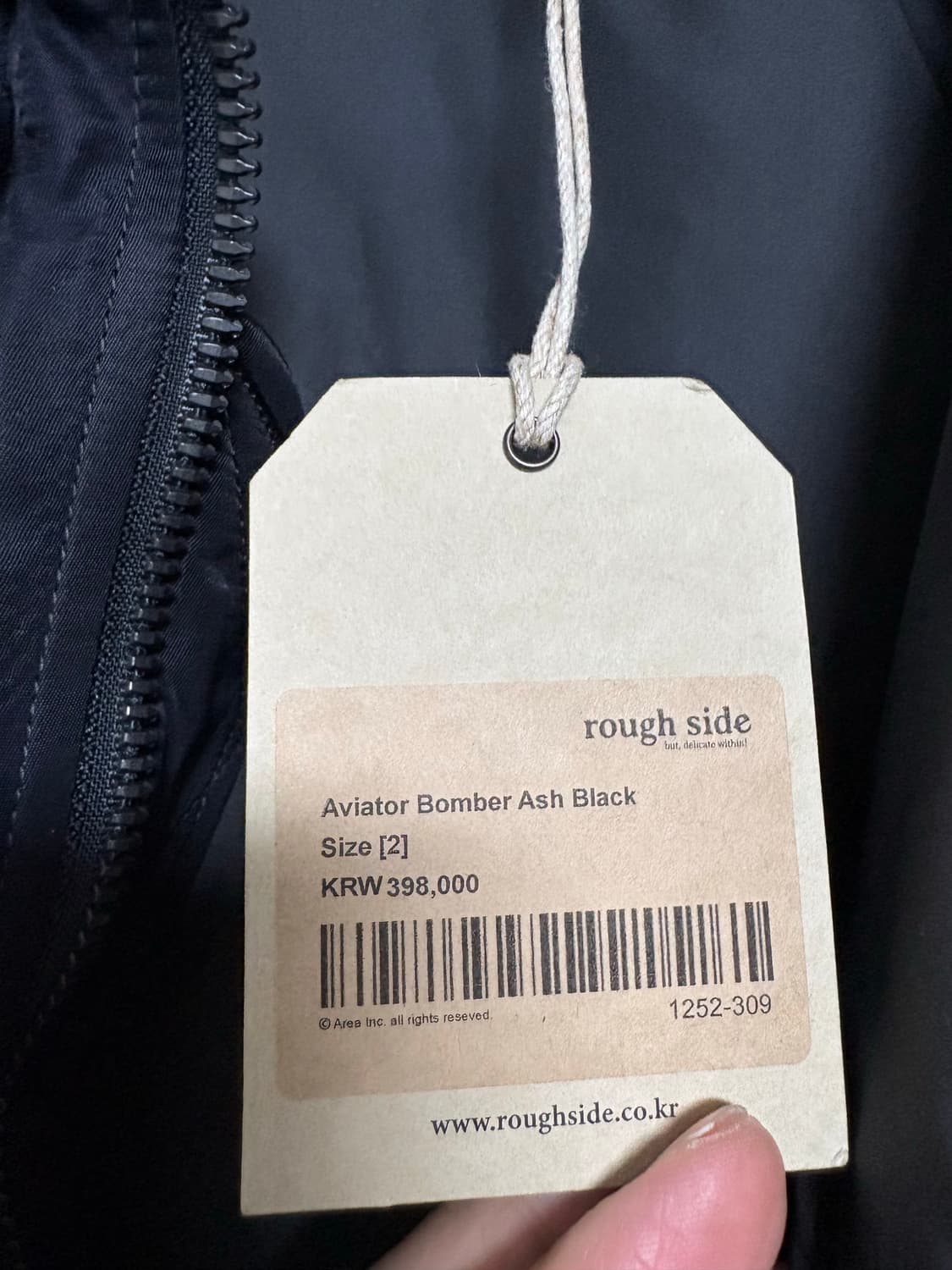 러프사이드 25FW 에비에이터(aviator) 봄버 애쉬 블랙 2사이즈 상품이미지4