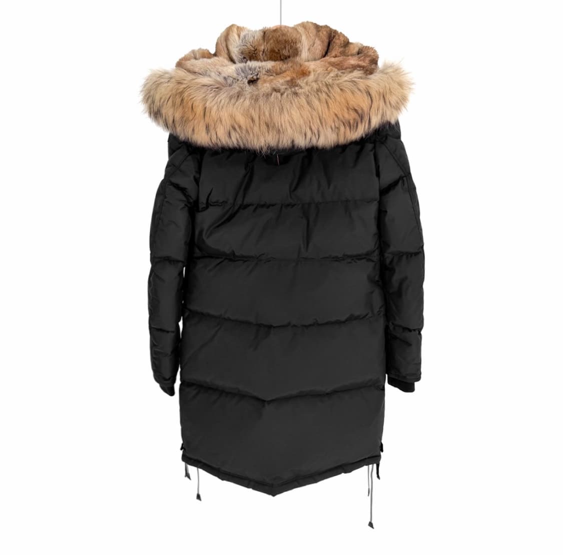 [M] 파라점퍼스 여성 롱 베어 마스터피스 퍼 후드 패딩 점퍼 블랙 상품이미지2