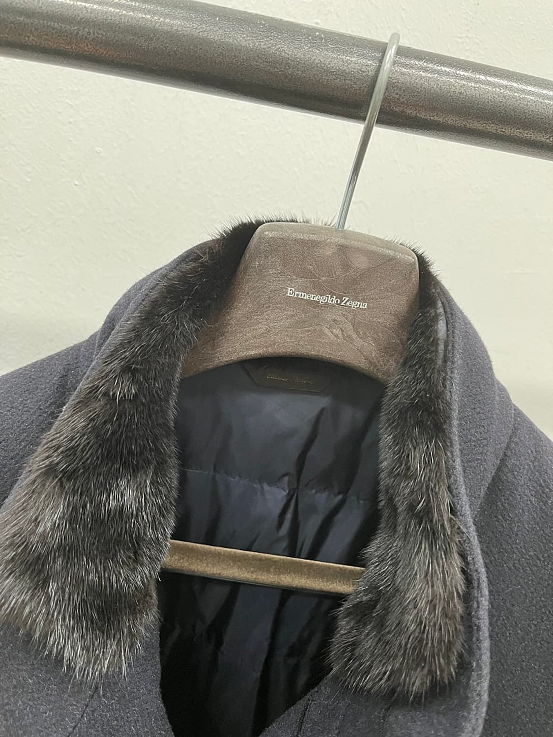 105) 마에스트로 밍크퍼 캐시미어 코트  상품이미지4