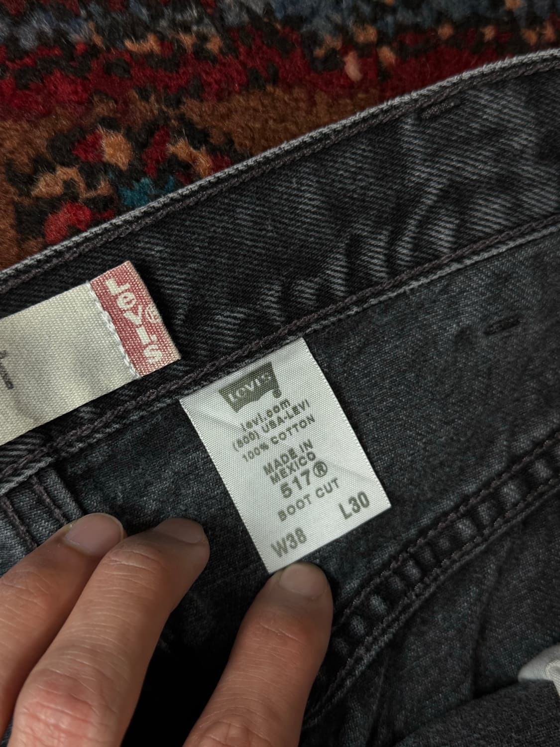 00's 빈티지 리바이스 517 블랙 부츠컷 리바이스 플레어진 상품이미지10