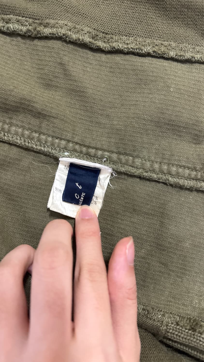 [~2.12](마지막가격) 워싱 하이넥 버튼 투웨이 올리브 카키 후드집업 상품이미지7