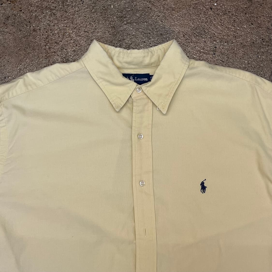 미국 빈티지 폴로랄프로렌 빅사이즈 클래식 옐로우셔츠 남방 상품이미지4