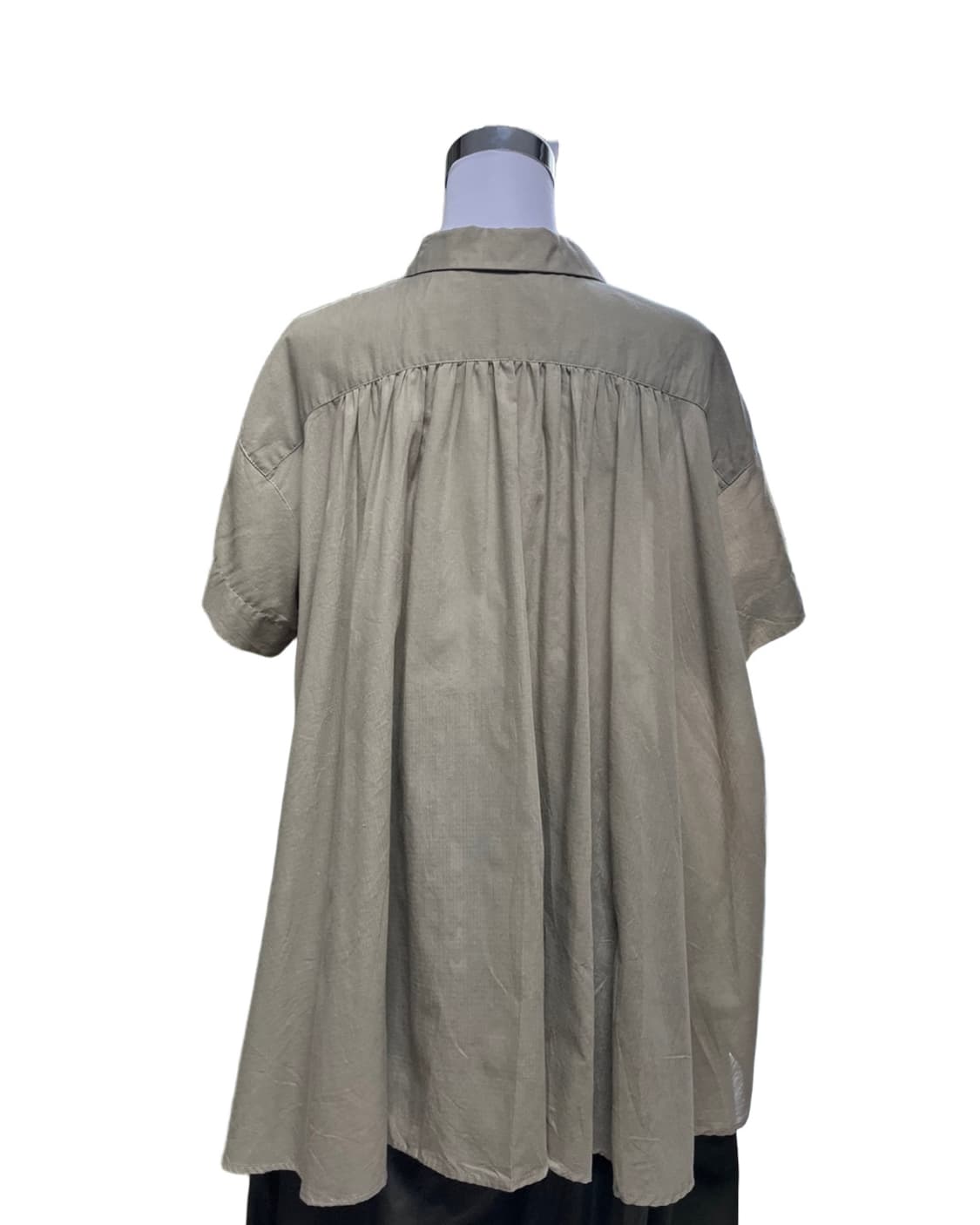 Overfit back shirring shirt 상품이미지5