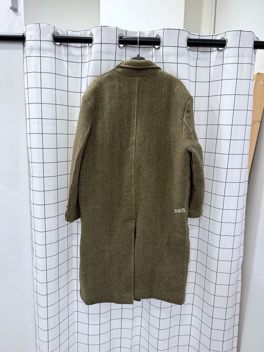 스튜디오톰보이 헤링본 핸드메이드 울코트 상품이미지3