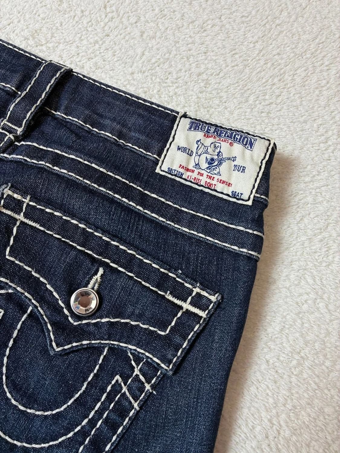 트루릴리젼 00s USA 로우 라이즈 부츠컷 데님 팬츠 PN6977 상품이미지7