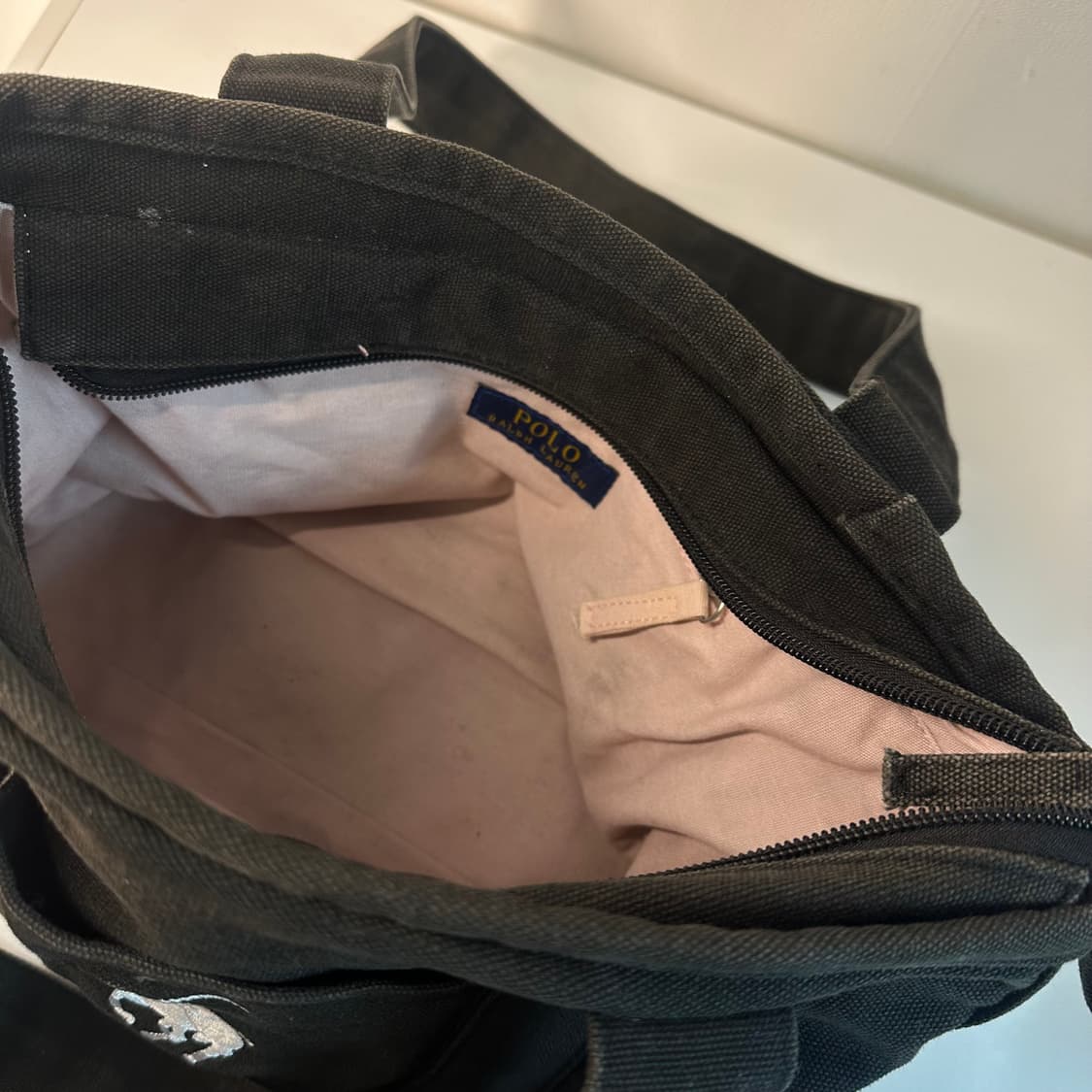 폴로 랄프로렌 빈티지 캔버스 숄더백 토트백 상품이미지4