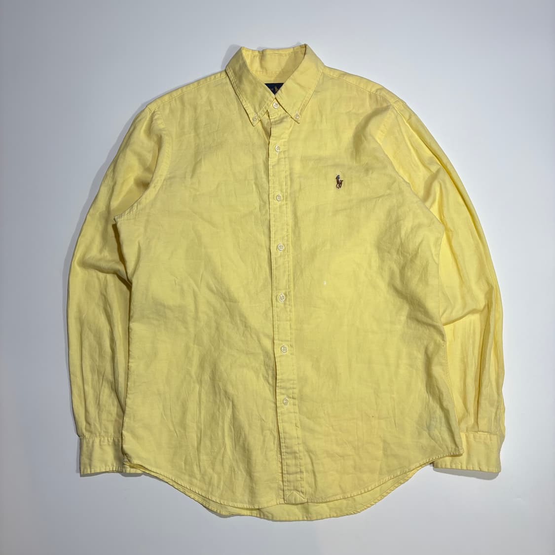 폴로 랄프로렌 옐로우 옥스포드 셔츠 상품이미지1