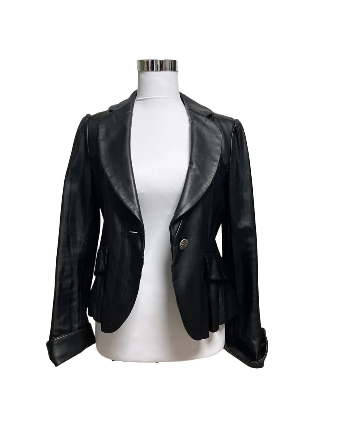Single leather jacket 상품이미지3