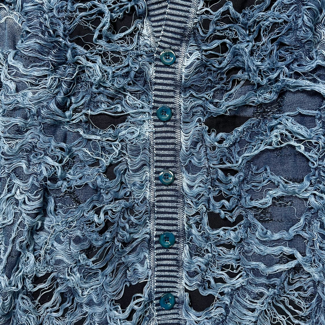 디젤 24ss K-Boboli 디스트로이드 인디고 가디건 (L) 상품이미지4