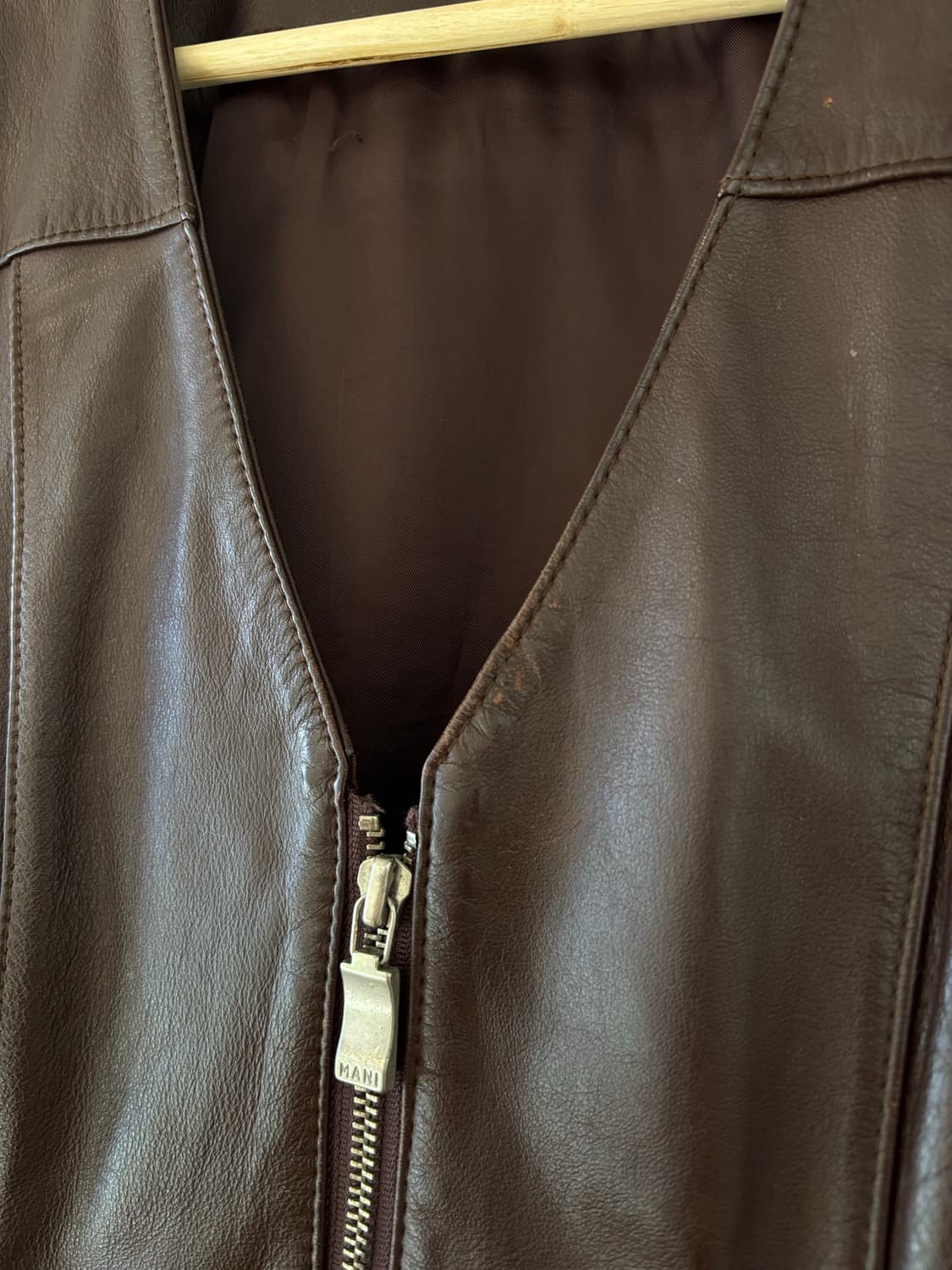 여성 빈티지 가죽베스트 상품이미지6