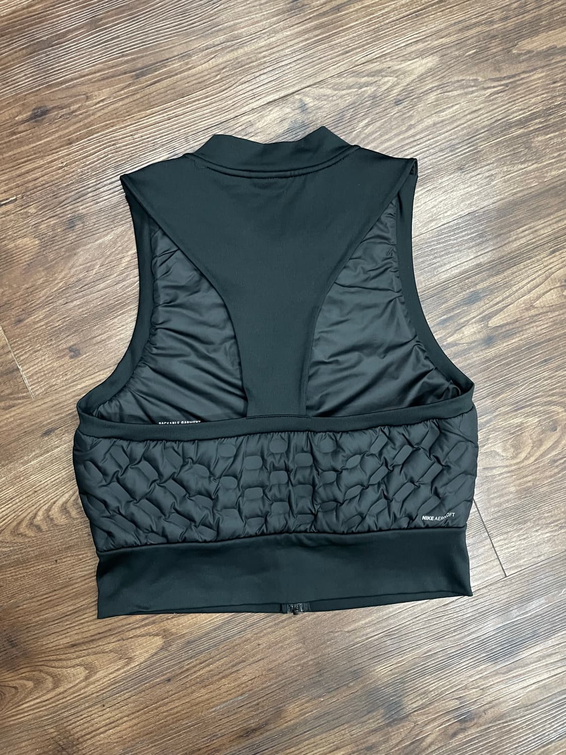 나이키 러닝 에어로로프트 크롭 베스트 조끼 블랙 상품이미지4