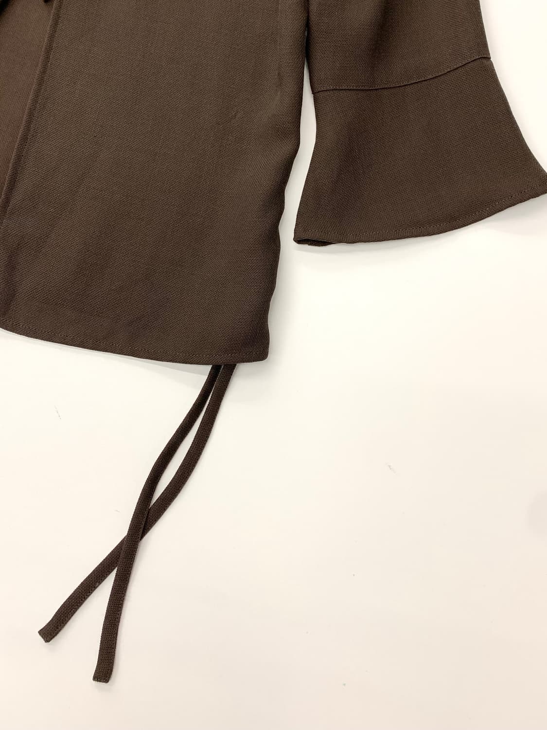 Jean Paul Gaultier 장폴고티에 딥브라운 셔링 가디건 상품이미지6