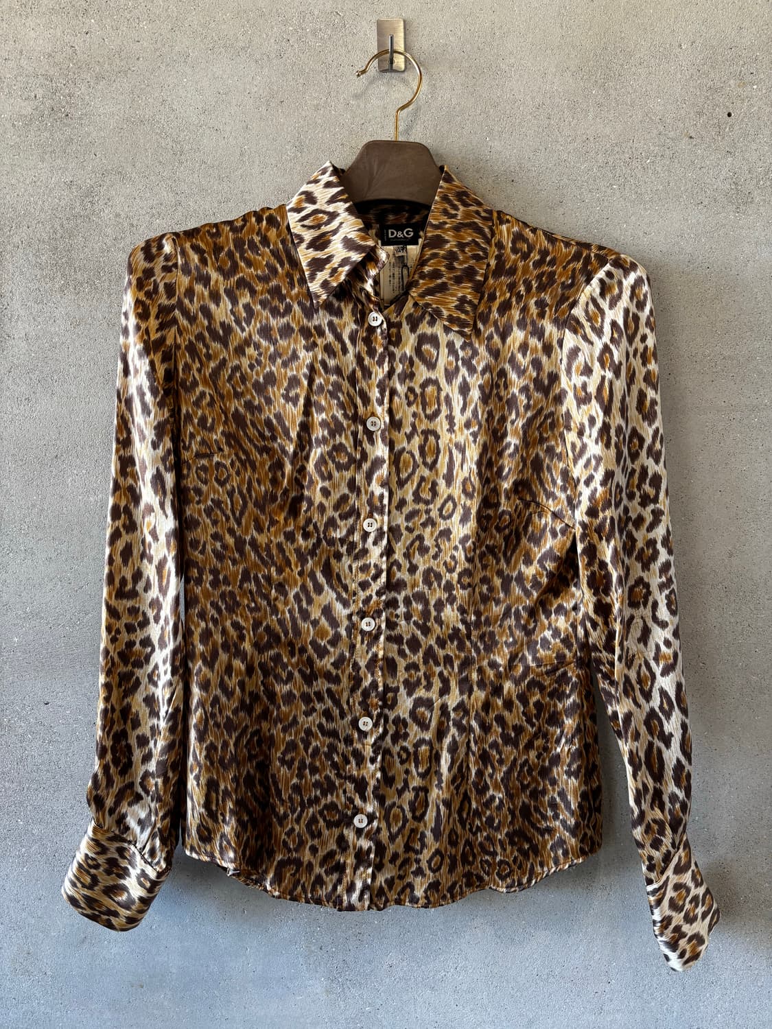 돌체앤가바나 레오파드 실크 셔츠 상품이미지1