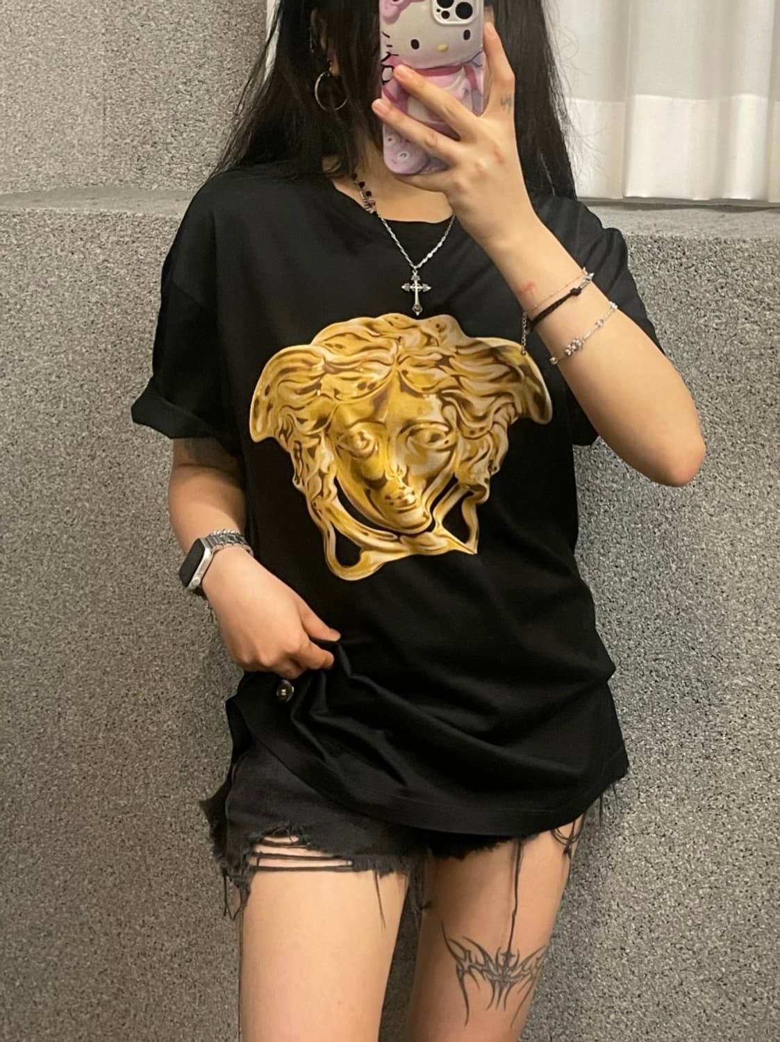 Versace Printed Short Sleeve 상품이미지1