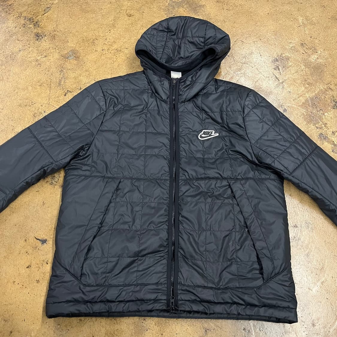 [정품/XL] 나이키 후드 패딩 블랙 b18 상품이미지3
