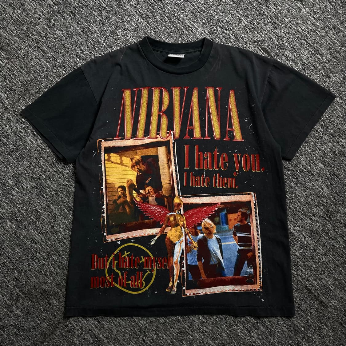 90s USA 오리지날 빈티지 너바나 밴드 투어 티셔츠y 2321 상품이미지2