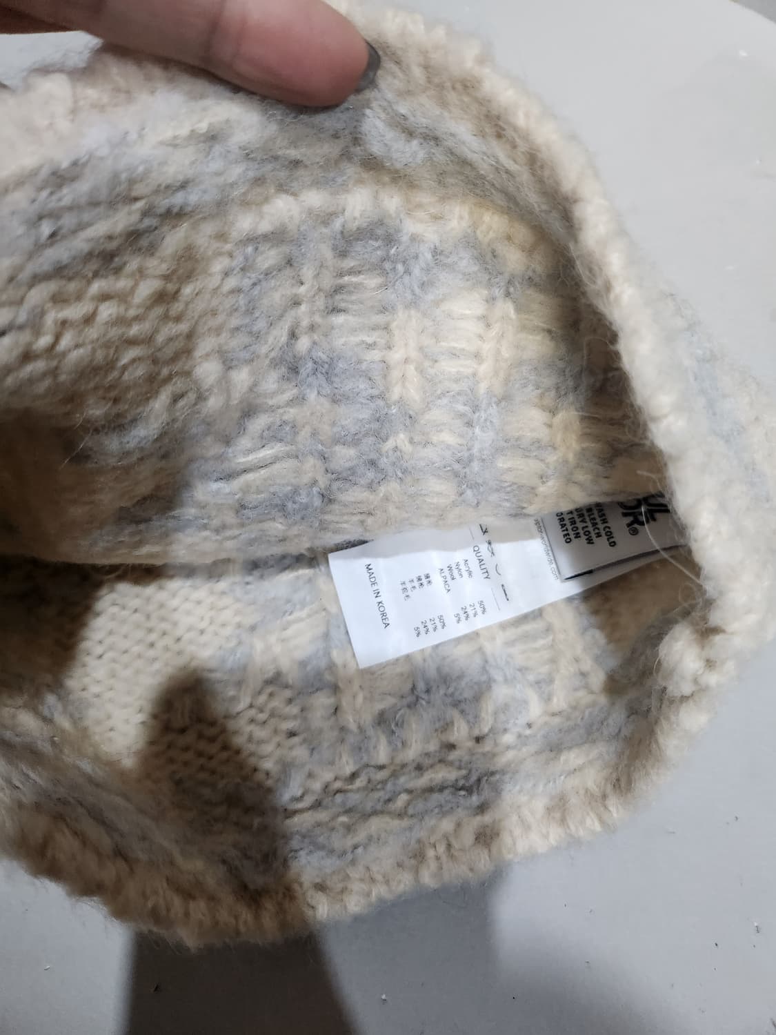 스컬프터 알파카블랜드 비니 상품이미지3