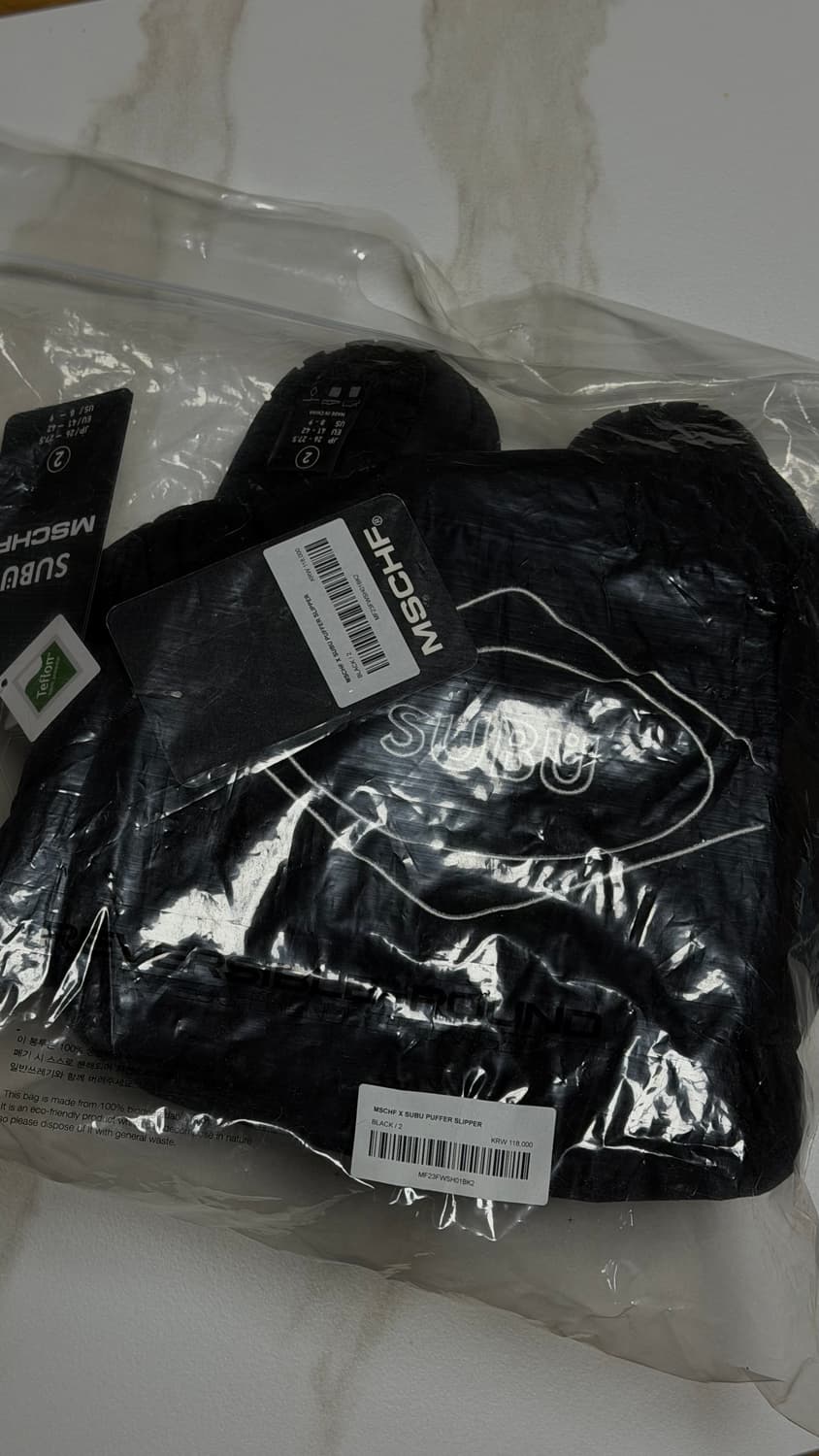 [2] 미스치프 스부 패딩슈즈 블랙 상품이미지1