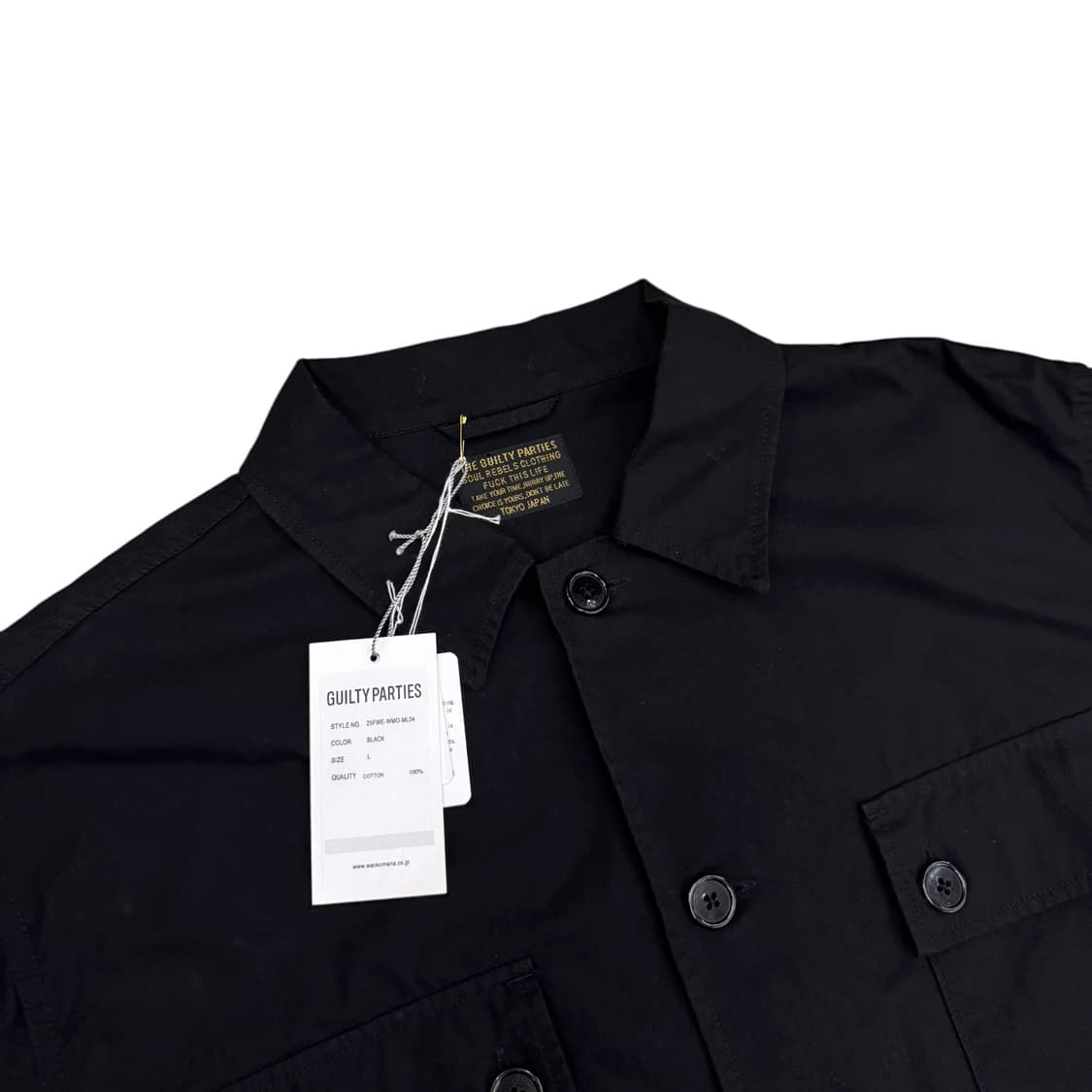 와코마리아 아미 셔츠 자켓 (타입-2) 블랙 상품이미지3