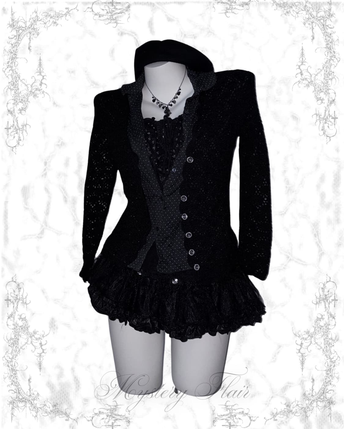 공겜여주 큐트 데일리고스 상의 도트 3피스 세트 상품이미지9