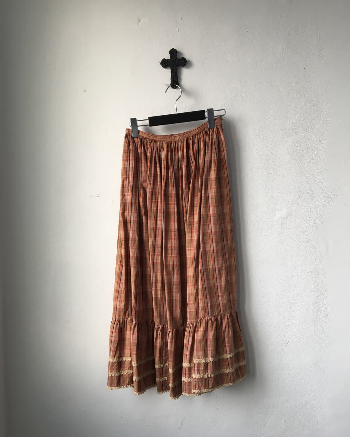 Check pattern skirt 상품이미지1