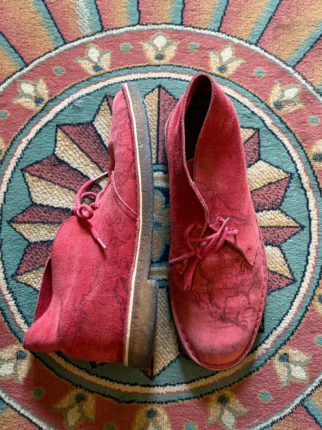 Clarks Originals x Supreme 데저트 맵 부츠 레드 스 상품이미지3