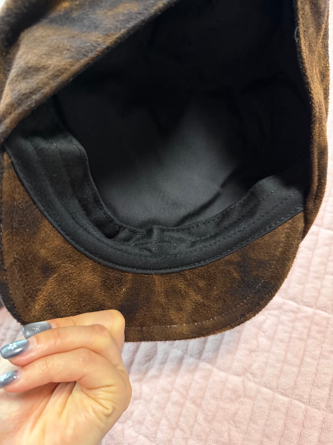어썸니즈 CLASSIC HUNTING CAP_SUEDE CHOCO 상품이미지5