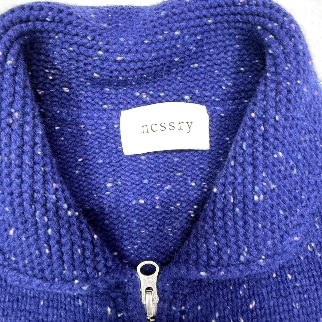 ncssry 네이비 풀 집업 가디건 상품이미지5