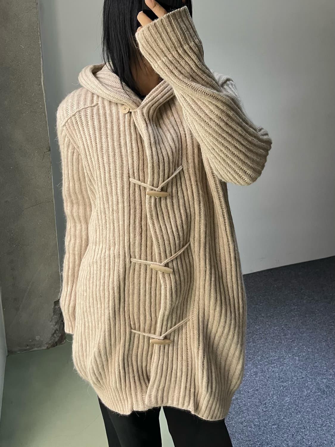 MM6 메종 마르지엘라 10a/w 더플 스웨터 코트 상품이미지2