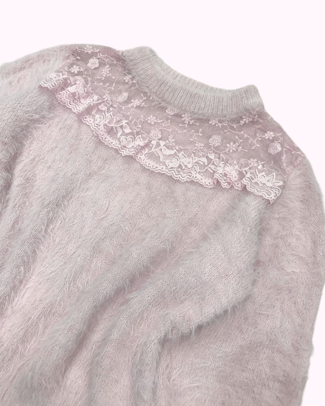 hairy pink lace york knit 상품이미지4