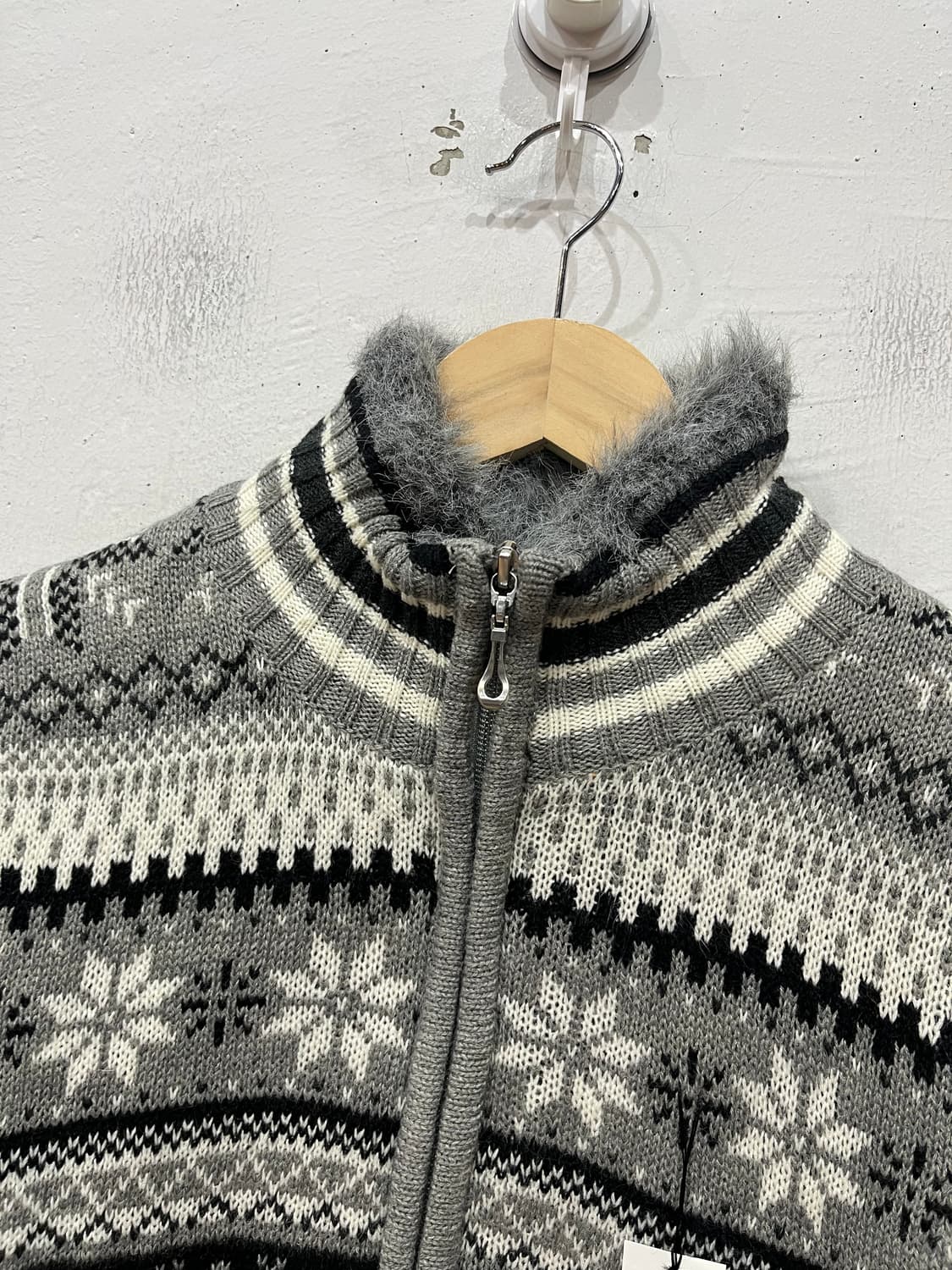 male&co 노르딕 니트집업 우먼즈 미사용품 상품이미지2