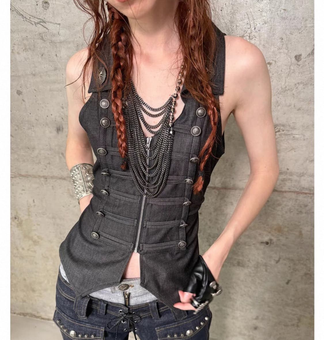 double punch vest 더블펀치 더블 커브 베스트 상품이미지1