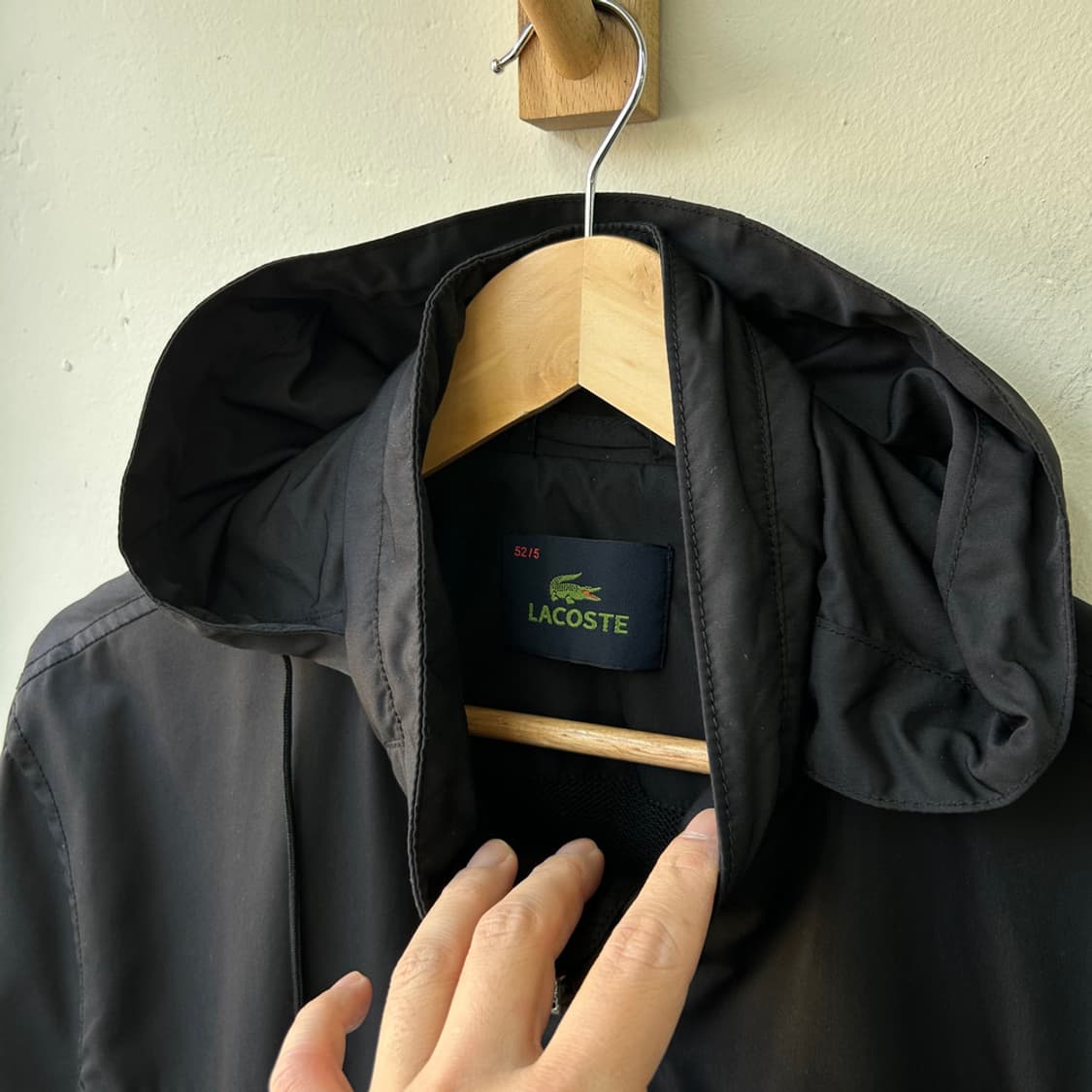 16439 - 라코스테 블랙 후드 점퍼 상품이미지5