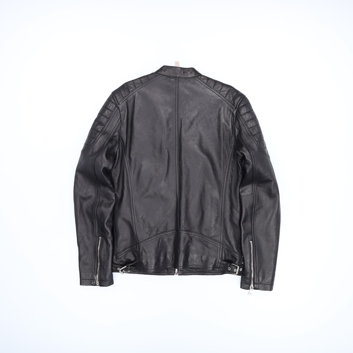 M 자라 맨 양가죽 싱글 라이더 자켓 블랙 4219 상품이미지2