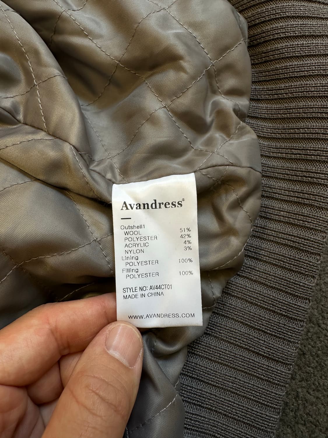 Avan dress 울 블루종 자켓 L 상품이미지5