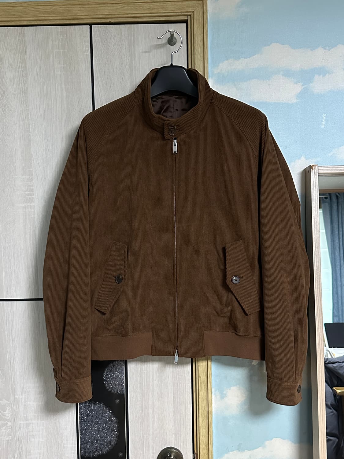 (XL) 무탠다드 8W 코듀로이 해링턴 재킷 [브라운] 상품이미지2