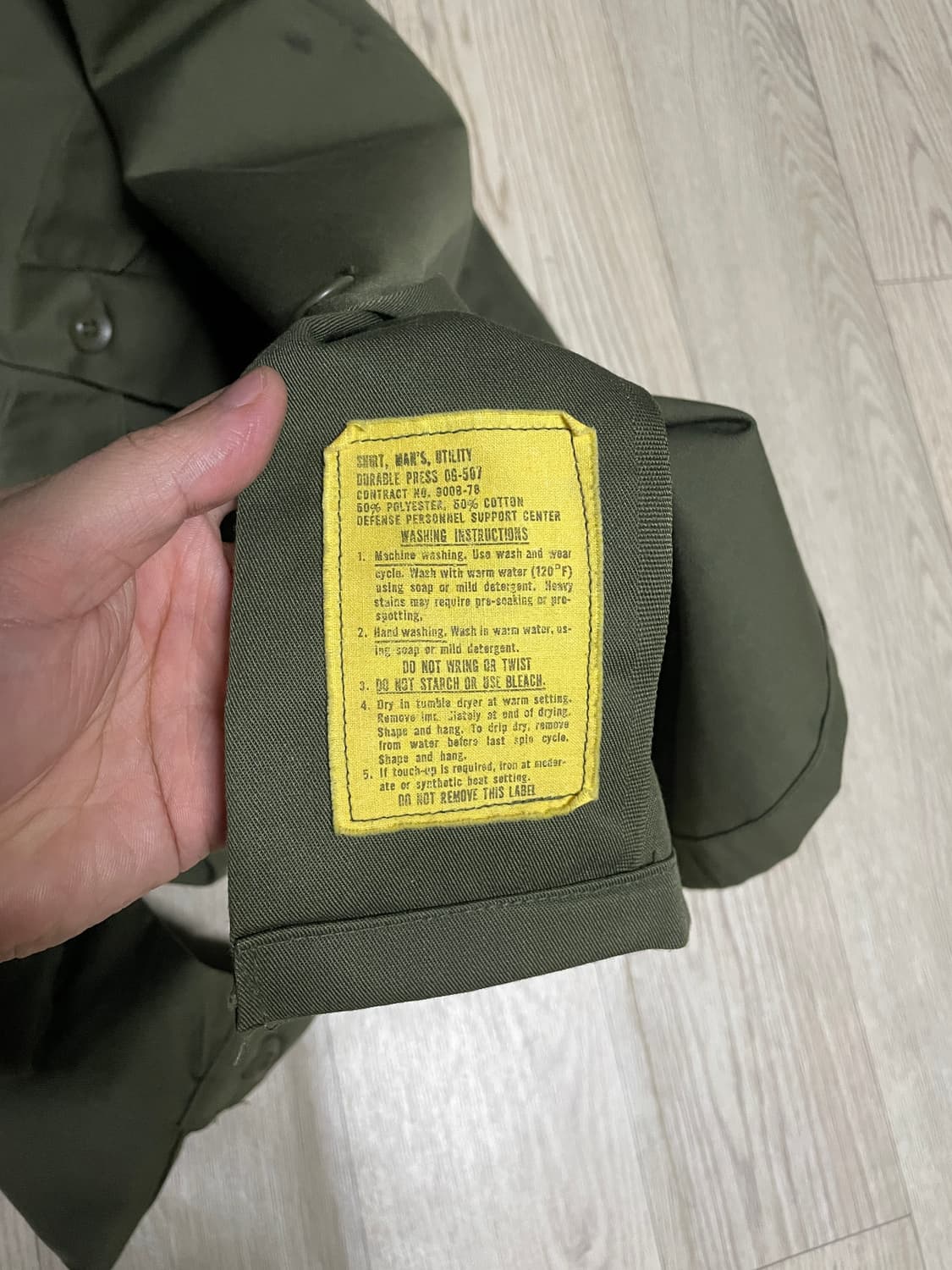 70s 미군 OG-507 셔츠  상품이미지7