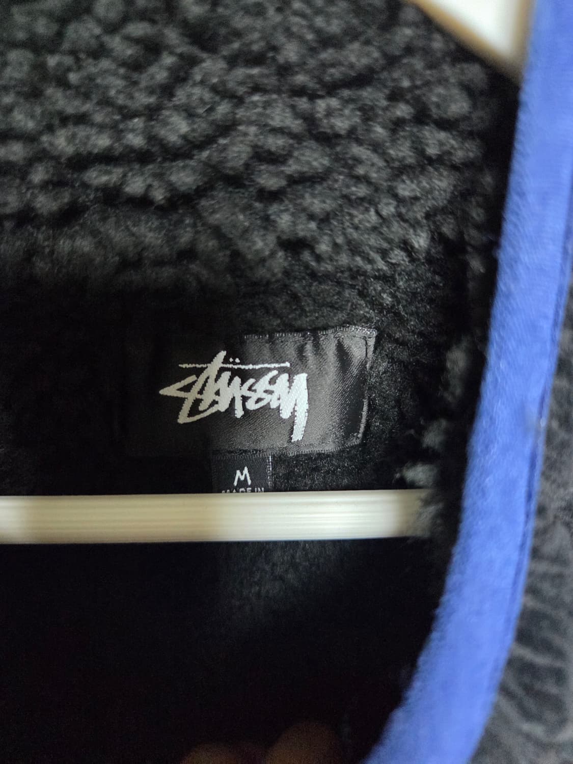 스투시 코듀로이 모크넥 풀오버 블랙 M 상품이미지3