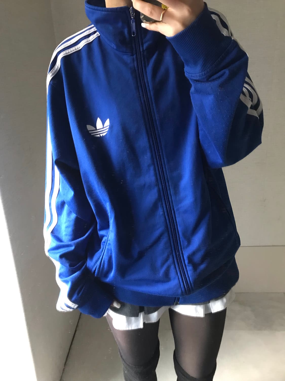 아디다스 오버핏 블루 구파이어버드 져지 상품이미지5